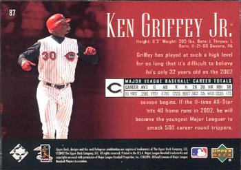 2002 Upper Deck Piece of History #87 Ken Griffey Jr. Back