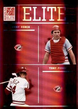 2004 Donruss Elite - Team #ET-3 Johnny Bench / Tony Perez / George Foster / Dave Concepcion Front