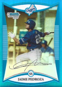 2008 Bowman Chrome - Prospects Blue Refractors #BCP169 Jaime Pedroza Front