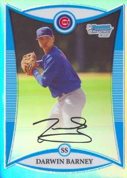 2008 Bowman Chrome - Prospects Refractor #BCP197 Darwin Barney Front