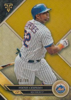 2017 Topps Triple Threads - Gold #40 Yoenis Cespedes Front