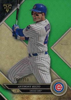2017 Topps Triple Threads - Emerald #8 Anthony Rizzo Front