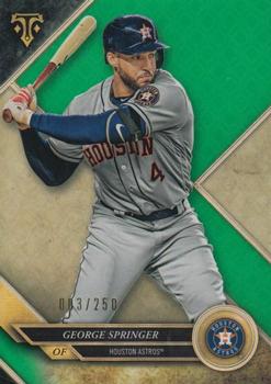 2017 Topps Triple Threads - Emerald #91 George Springer Front