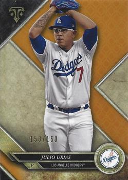 2017 Topps Triple Threads - Amber #18 Julio Urias Front