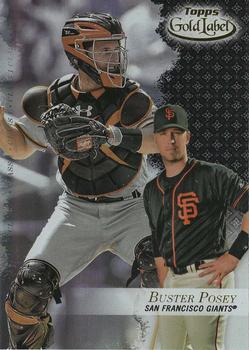 2017 Topps Gold Label - Class 1 Black #10 Buster Posey Front