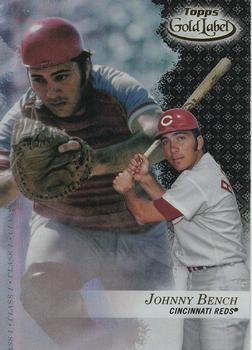 2017 Topps Gold Label - Class 1 Black #36 Johnny Bench Front