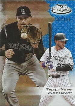 2017 Topps Gold Label - Class 1 Blue #3 Trevor Story Front