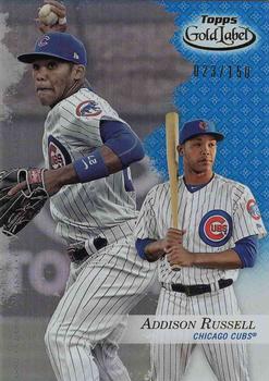 2017 Topps Gold Label - Class 1 Blue #8 Addison Russell Front