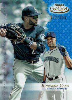 2017 Topps Gold Label - Class 1 Blue #16 Robinson Cano Front
