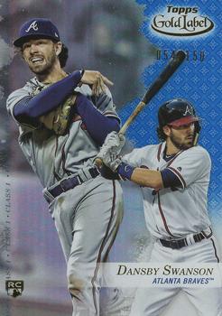 2017 Topps Gold Label - Class 1 Blue #20 Dansby Swanson Front