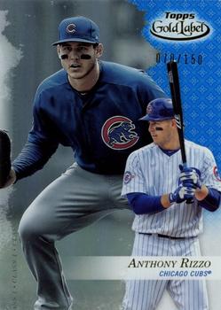 2017 Topps Gold Label - Class 1 Blue #40 Anthony Rizzo Front