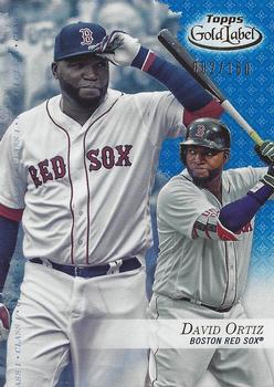 2017 Topps Gold Label - Class 1 Blue #72 David Ortiz Front