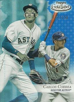 2017 Topps Gold Label - Class 1 Blue #90 Carlos Correa Front