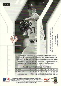 2004 Donruss Elite - Turn of the Century #48 Kevin Brown Back