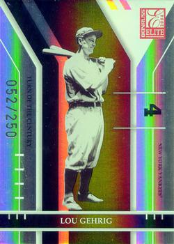 2004 Donruss Elite - Turn of the Century #190 Lou Gehrig Front