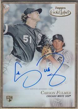 2017 Topps Gold Label - Framed Autographs #FA-CFU Carson Fulmer Front