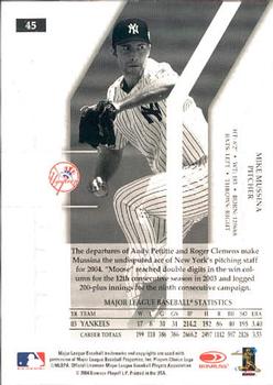 2004 Donruss Elite Extra Edition #45 Mike Mussina Back