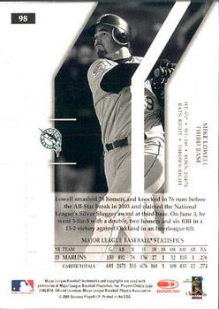 2004 Donruss Elite Extra Edition #98 Mike Lowell Back