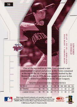 2004 Donruss Elite Extra Edition - Aspirations #58 Lew Ford Back