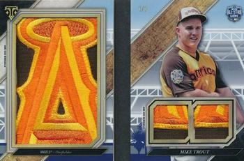 2017 Topps Triple Threads - All-Star Jumbo Sleeve Team Patch Book #ASGJS-MT Mike Trout Front
