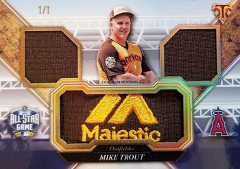 2017 Topps Triple Threads - All-Star Majestic Logo Patch #ASML-MT Mike Trout Front