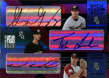 2004 Donruss Elite Extra Edition - Back to Back Picks Signature #BB-19 Gio Gonzalez / Tyler Lumsden / Wes Whisler Front
