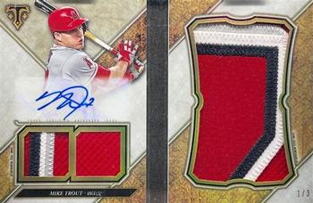 2017 Topps Triple Threads - Jumbo Plus Autographed Book Relics #TTJAR-MT Mike Trout Front