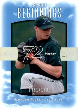 2002 Upper Deck Sweet Spot #114 Brandon Backe Front