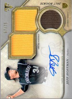2017 Topps Triple Threads - Rookie and Future Phenom Autographed Relics Silver #RPA-JH Jeff Hoffman Front