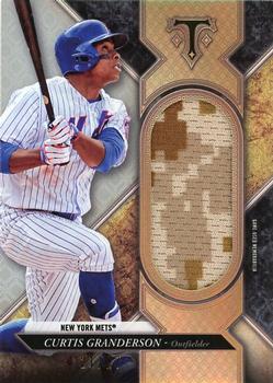 2017 Topps Triple Threads - Single Jumbo Unity Relics Silver #SJR-CGR Curtis Granderson Front