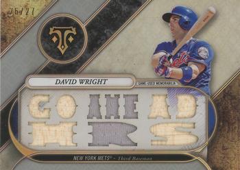 2017 Topps Triple Threads - Triple Threads Relics Silver #TTR-DW1 David Wright Front