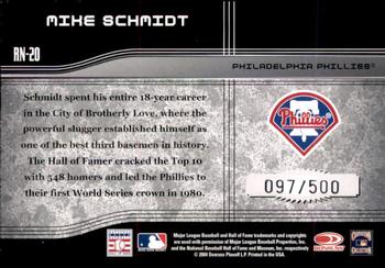 2004 Donruss Elite Extra Edition - Round Numbers #RN-20 Mike Schmidt Back