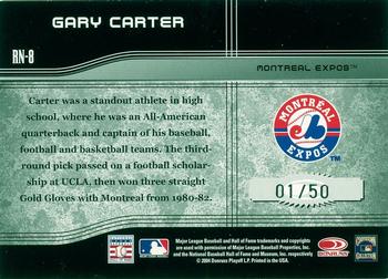 2004 Donruss Elite Extra Edition - Round Numbers Signature #RN-8 Gary Carter Back