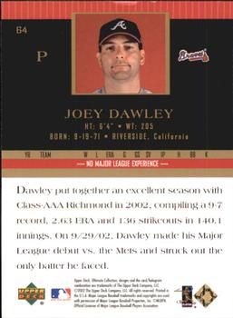 2002 Upper Deck Ultimate Collection #64 Joey Dawley Back
