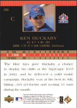 2002 Upper Deck Ultimate Collection #109 Ken Huckaby Back