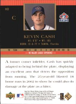 2002 Upper Deck Ultimate Collection #110 Kevin Cash Back
