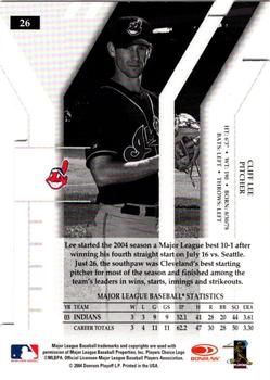 2004 Donruss Elite Extra Edition - Turn of the Century #26 Cliff Lee Back