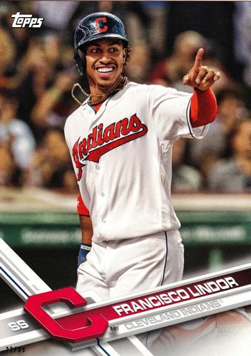 2017 Topps Cleveland Indians 5x7 #CLE-1 Francisco Lindor Front