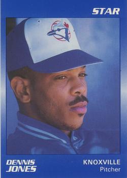 1989 Star Knoxville Blue Jays - Platinum #10 Dennis Jones Front