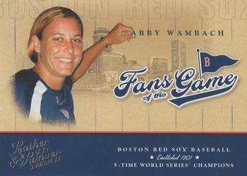 2004 Donruss Leather & Lumber - Fans of the Game #FG-4 Abby Wambach Front