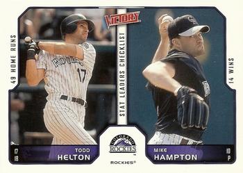 2002 Upper Deck Victory #490 Todd Helton / Mike Hampton Front