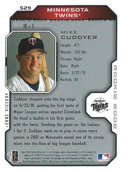 2002 Upper Deck Victory #529 Michael Cuddyer Back