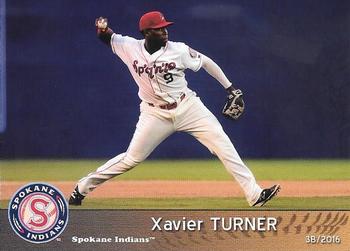 2016 Grandstand Spokane Indians #9 Xavier Turner Front