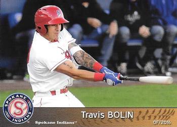2016 Grandstand Spokane Indians #10 Travis Bolin Front