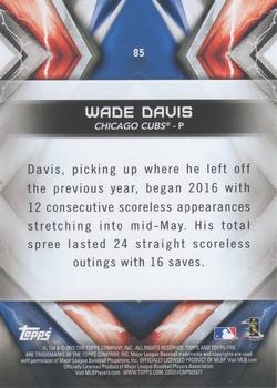 2017 Topps Fire #85 Wade Davis Back