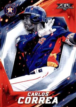 2017 Topps Fire #128 Carlos Correa Front