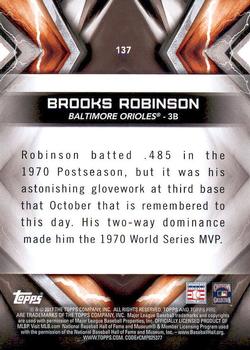 2017 Topps Fire #137 Brooks Robinson Back