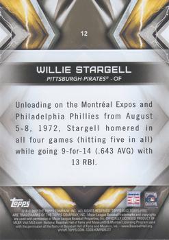 2017 Topps Fire - Flame #12 Willie Stargell Back