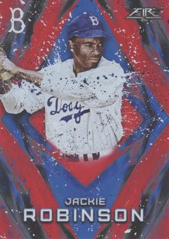 2017 Topps Fire - Flame #101 Jackie Robinson Front