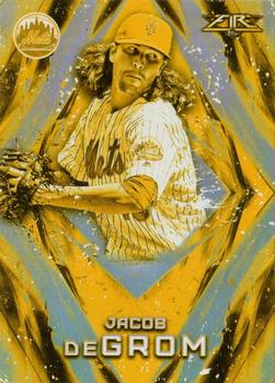 2017 Topps Fire - Gold Minted #52 Jacob deGrom Front